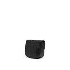 Saint Laurent - Kaia Croco Crossbody Bag - Women - Black