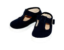 Baby Canvas Mary Jane Sandals - Navy Blue - Unisex