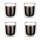4 Tasses À Espresso À Double Paroi - Transparent
