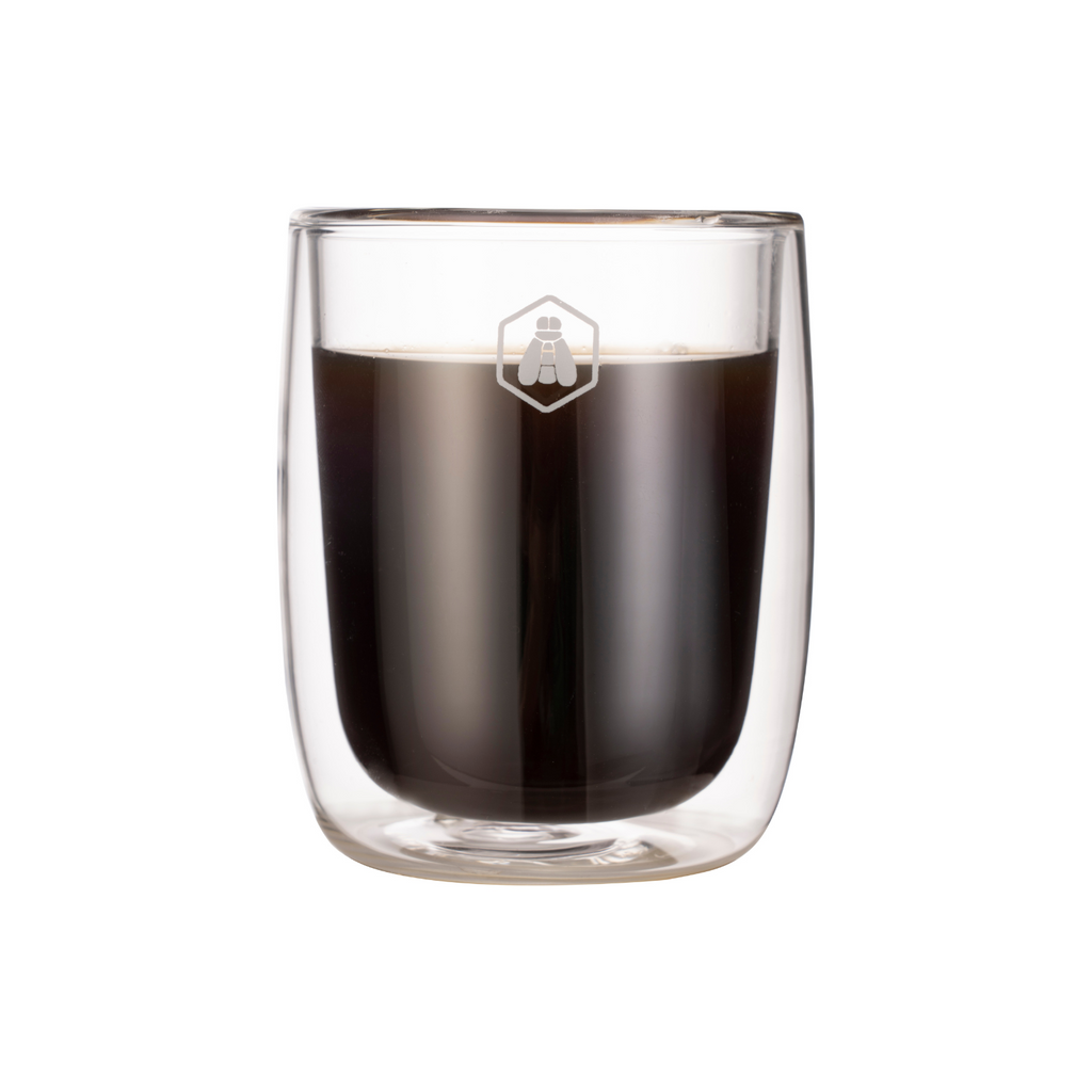 Juego de 2 Tazas de Capuchino de Doble Pared - Vidrio - Transparente