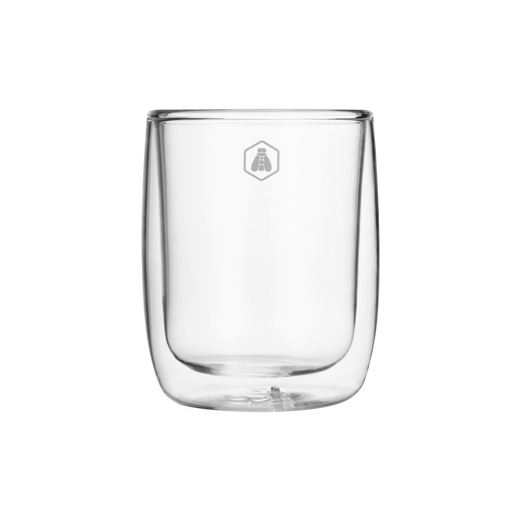 Juego de 2 Tazas de Capuchino de Doble Pared - Vidrio - Transparente