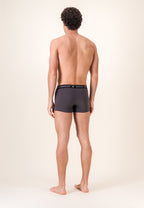 Set di 5 Boxer Intrecci in Cotone - Giallo Anice Verde Foresta Verde Salvia Antracite Nero