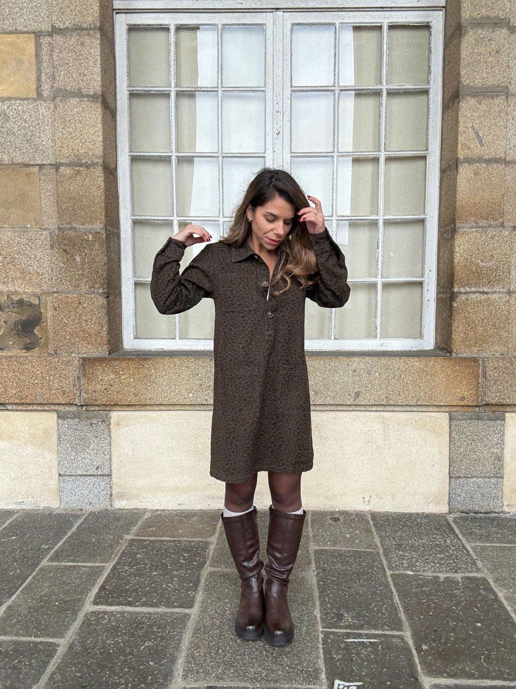 Vestido Alix leopardo