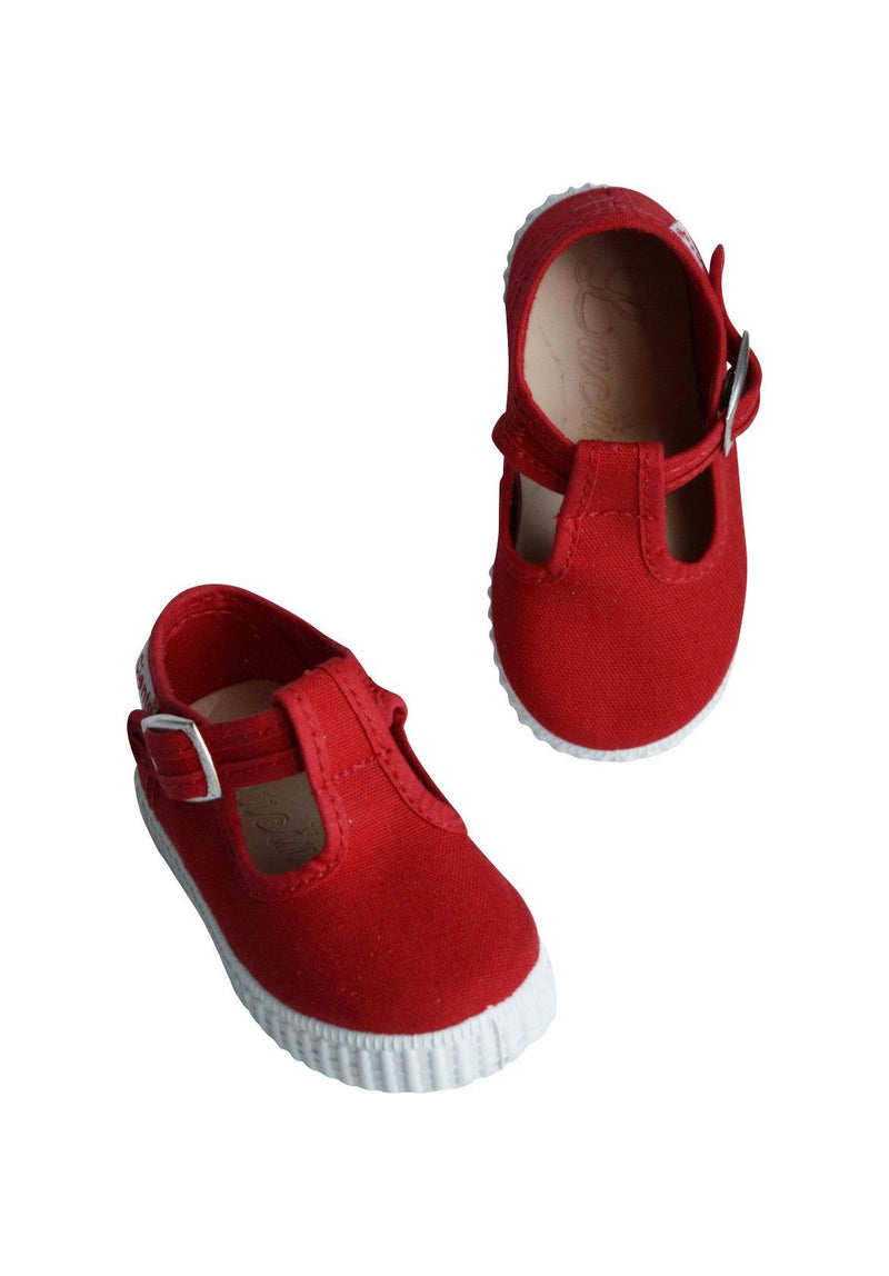 Chaussures Sandales En Toiles Salomé Bebe - Rouge - Mixte