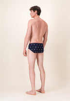 Slip Terrible Coq En Coton - Marine