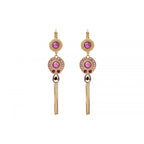 Pendientes Con Cierre De Palanca Circus - Rosa Fucsia