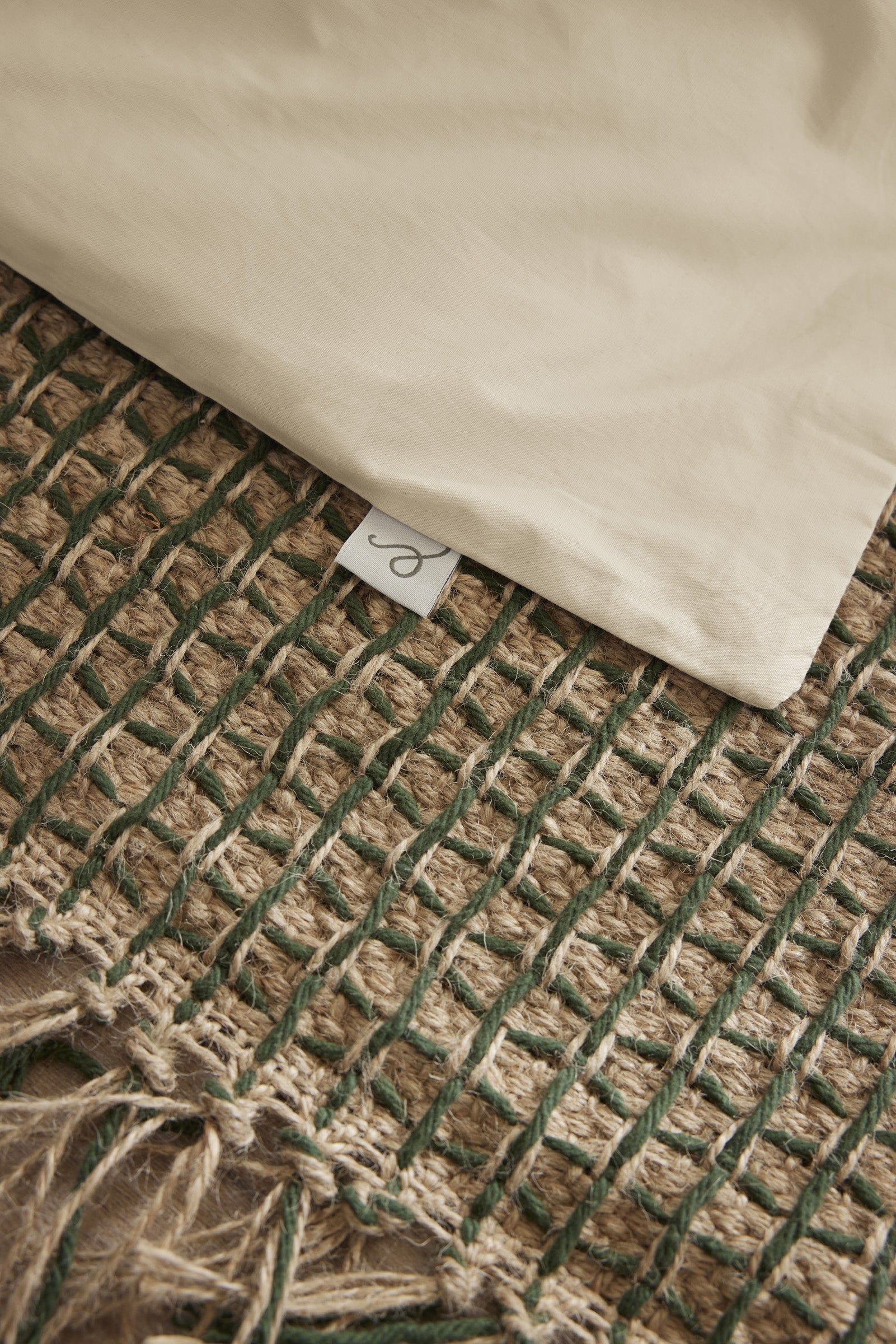 Plain Percale Pillowcase - 100% Cotton - Bally - Sand