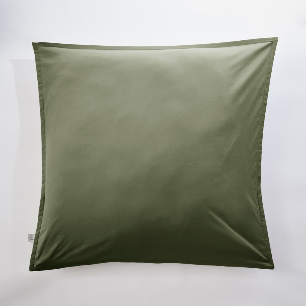 Bally - Plain Percale Pillowcase - 100% Cotton - Thyme