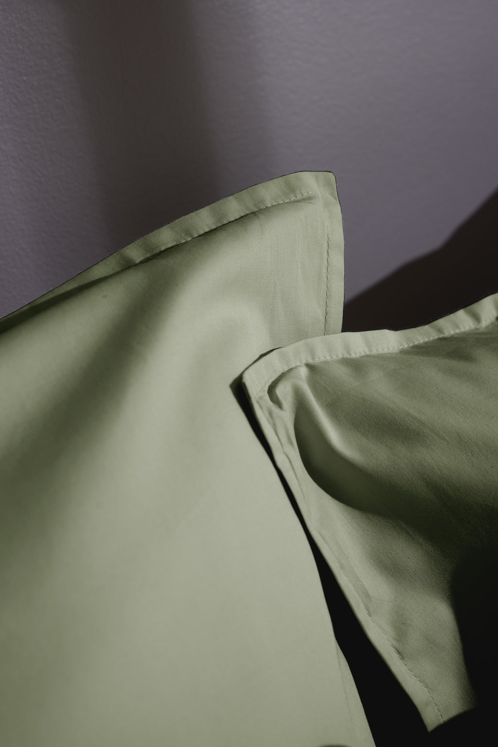 Bally - Plain Percale Pillowcase - 100% Cotton - Thyme