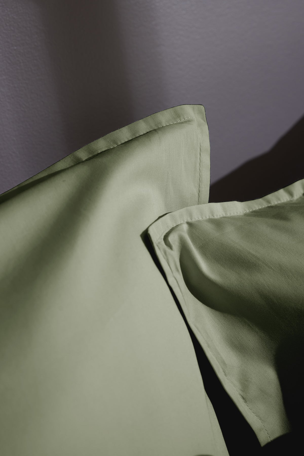 Bally - Plain Percale Pillowcase - 100% Cotton - Thyme