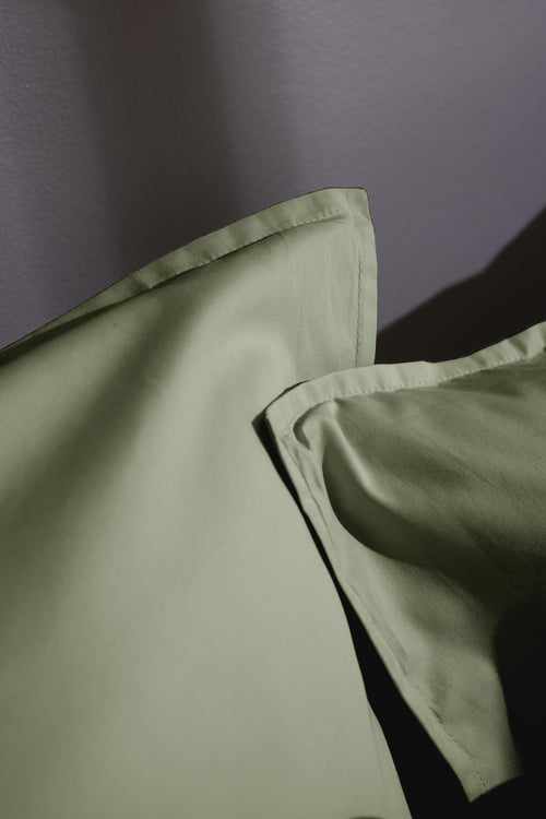 Taie D'Oreiller Percale Unie - 100% Coton - Bally - Thym