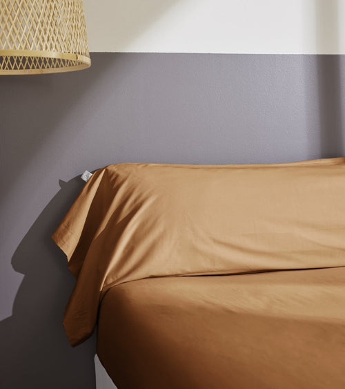 Taie De Traversin Percale Unie - 100% Coton - Bally - Havane