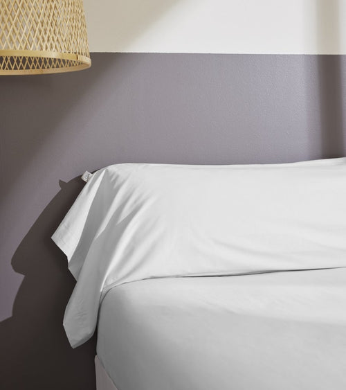 Taie De Traversin Percale Unie - 100% Coton - Bally - Neige