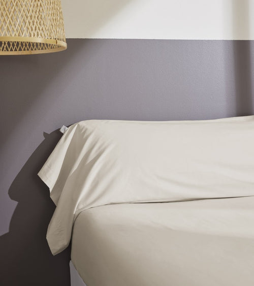 Taie De Traversin Percale Unie - 100% Coton - Bally - Sable