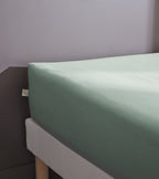 Plain Percale Fitted Sheet - 100% Cotton - Bally - Celadon
