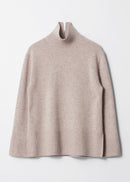 Jersey de cuello alto Es Cecilie - Beige - Mujer