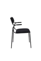 Alba - Dining Room Armchair - Fabric - Black/Black