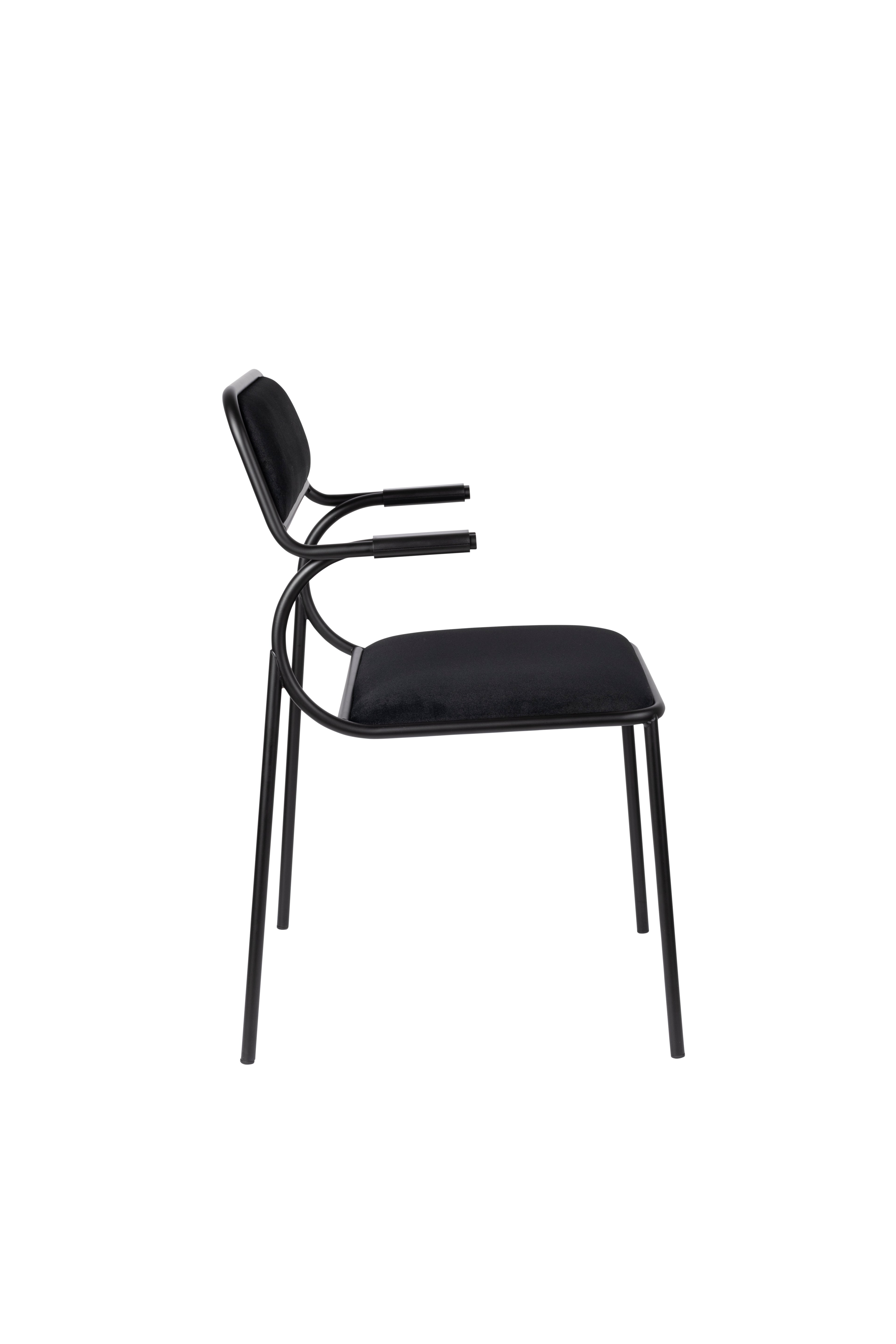 Alba - Dining Room Armchair - Fabric - Black/Black