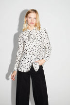 Chemise Lou Imprimé Pois Graphique Fabriquée En Italie