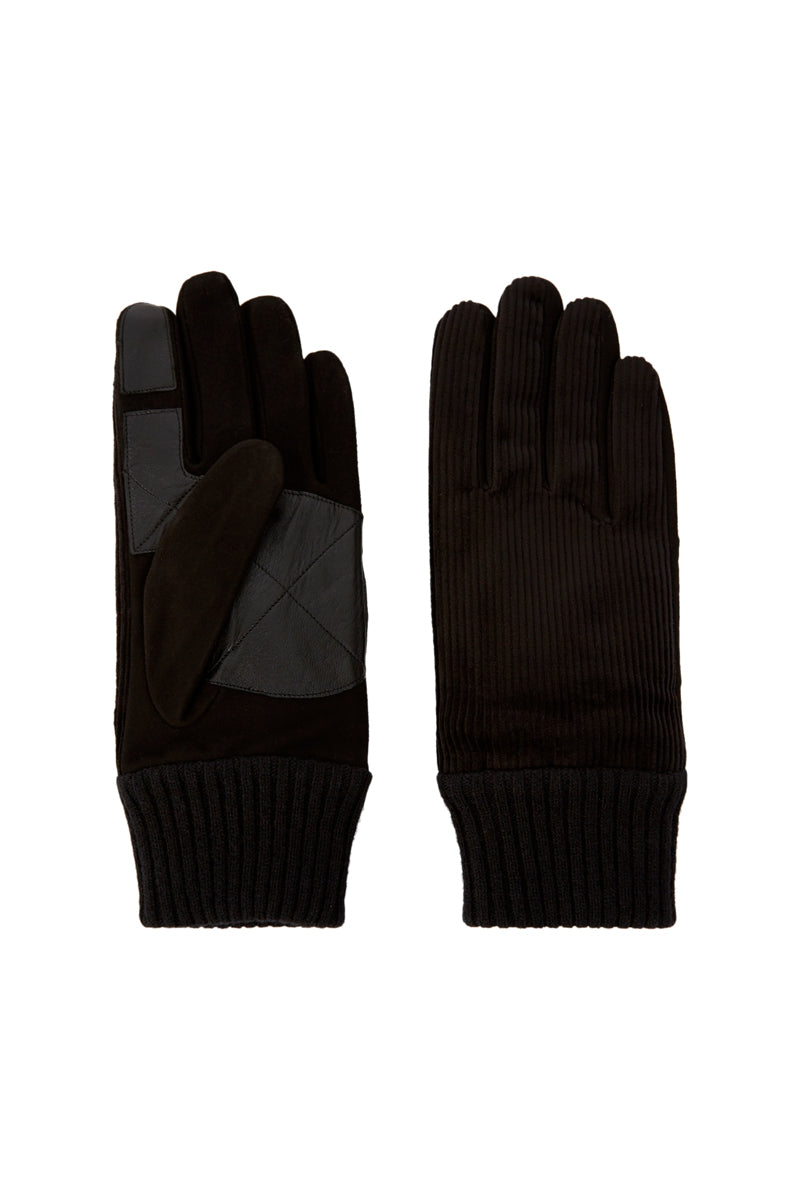 The Kooples - Black Sheepskin Gloves - Man