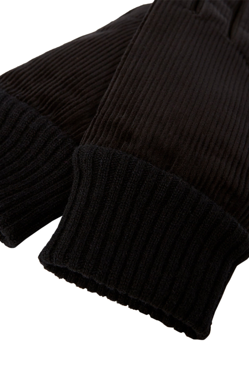 The Kooples - Black Sheepskin Gloves - Man