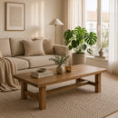 Table Basse En Pin Massif Madrier