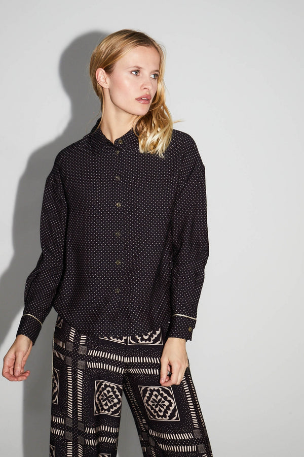 Camisa Flores Y Lunares