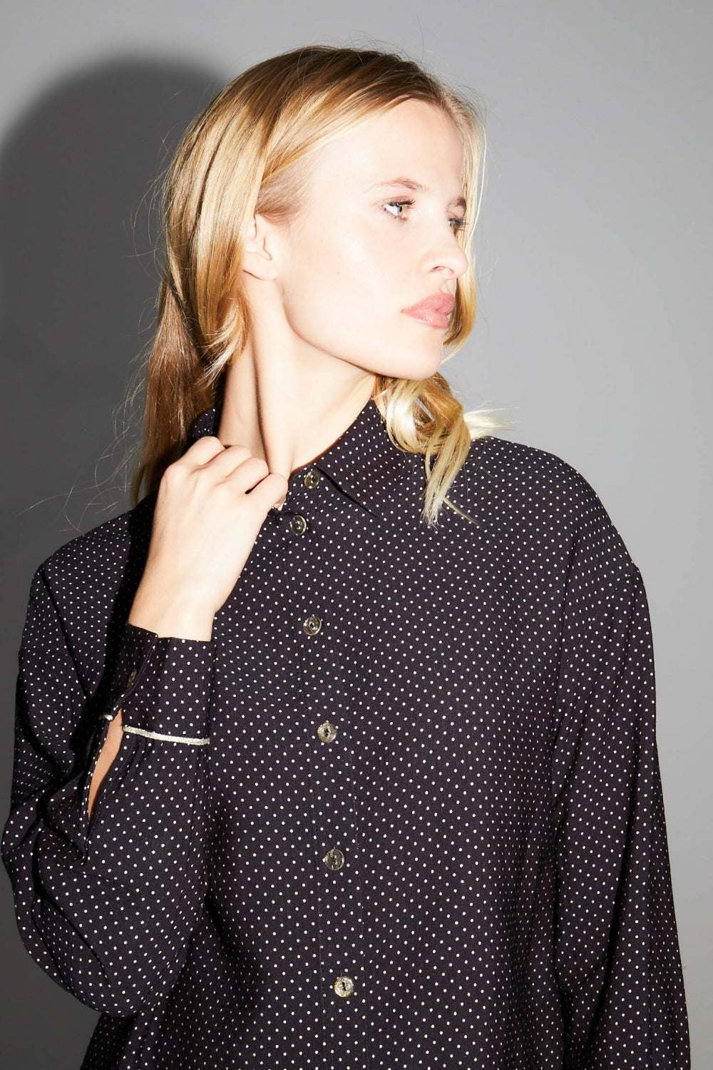 Shirt Flower And Dots