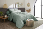 Bally - Plain Percale Duvet Cover - 100% Cotton - Celadon