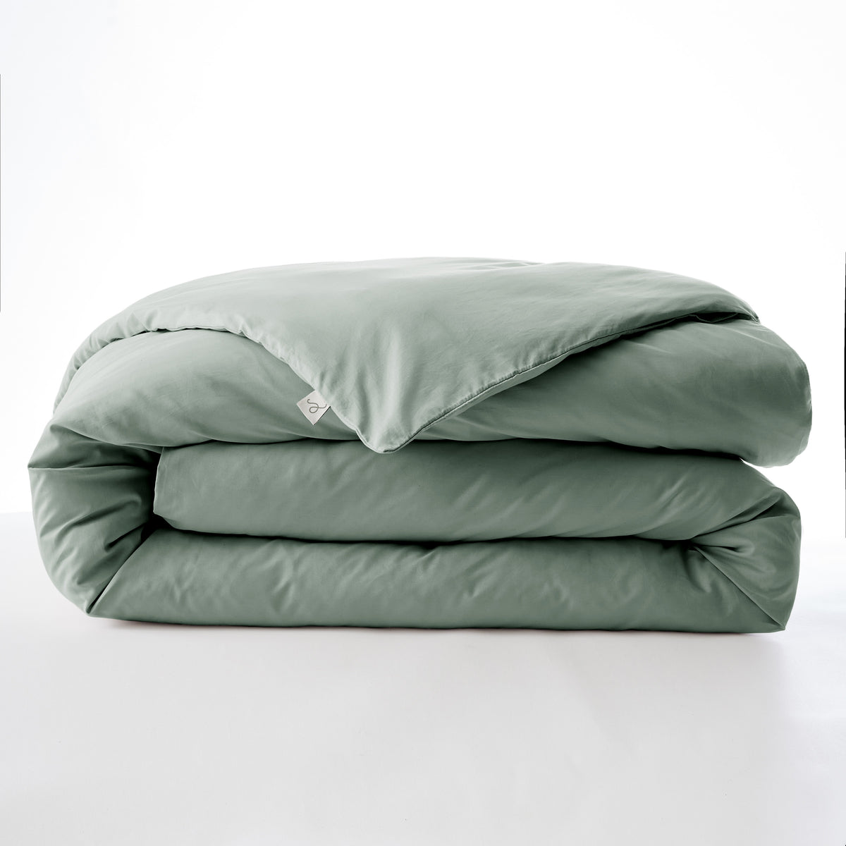 Bally - Plain Percale Duvet Cover - 100% Cotton - Celadon
