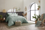 Bally - Plain Percale Duvet Cover - 100% Cotton - Celadon