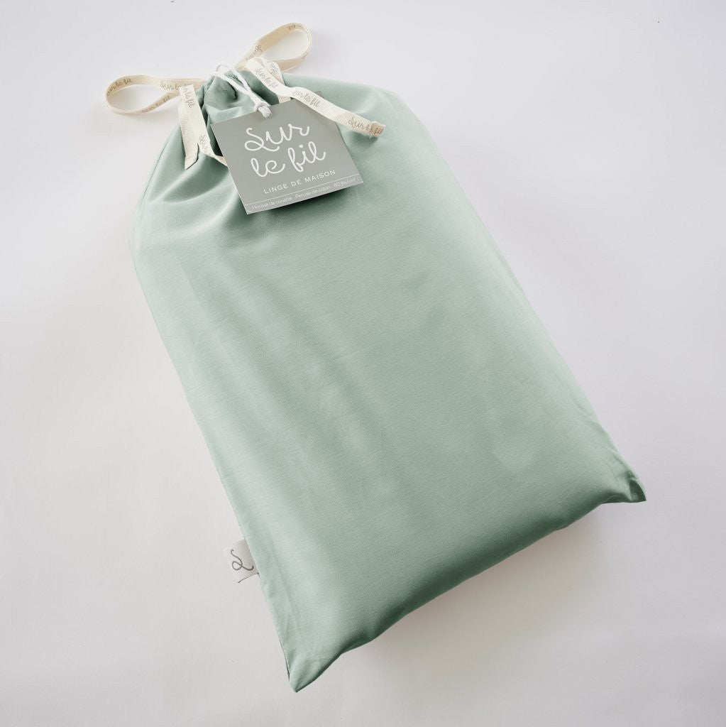 Bally - Plain Percale Duvet Cover - 100% Cotton - Celadon