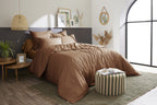 Bally - Plain Percale Duvet Cover - 100% Cotton - Havana