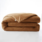 Bally - Plain Percale Duvet Cover - 100% Cotton - Havana