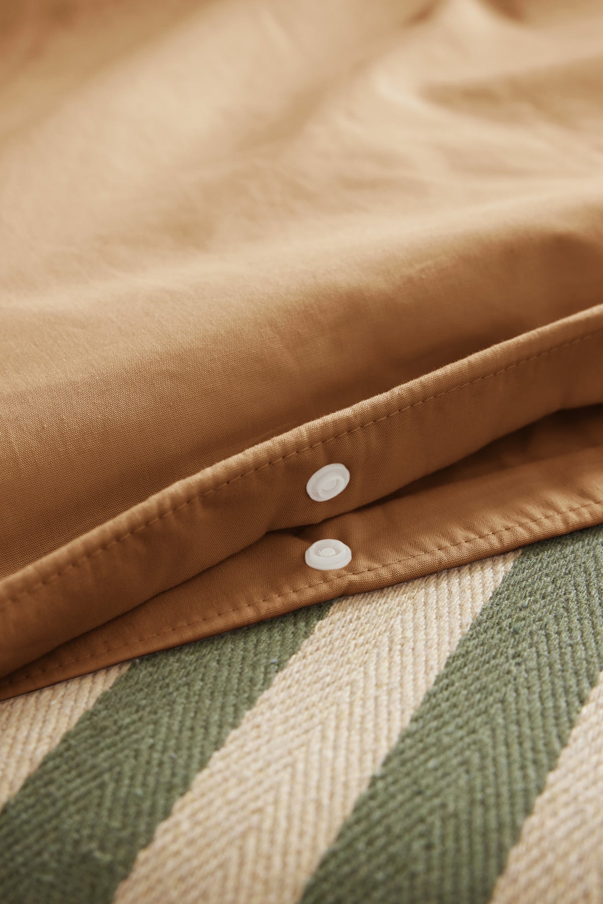 Bally - Plain Percale Duvet Cover - 100% Cotton - Havana