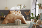 Bally - Plain Percale Duvet Cover - 100% Cotton - Havana