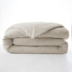 Bally - Dynebetræk i ensfarvet percale - 100 % bomuld - Sand
