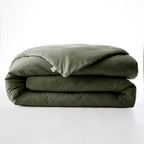 Bally - Plain Percale Duvet Cover - 100% Cotton - Thyme