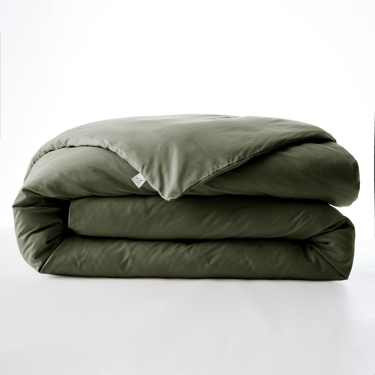 Bally - Plain Percale Duvet Cover - 100% Cotton - Thyme