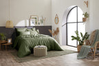 Bally - Plain Percale Duvet Cover - 100% Cotton - Thyme