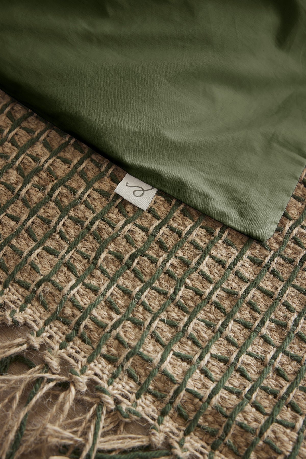 Bally - Plain Percale Duvet Cover - 100% Cotton - Thyme