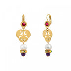 Tiki Sleeper Earrings - Gold