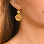 Tiki Sleeper Earrings - Gold