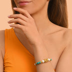 Pulsera Flexible Ajustable Tiki - Turquesa