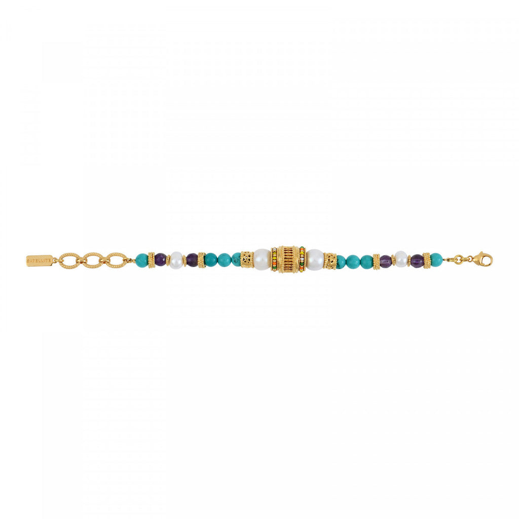 Pulsera Flexible Ajustable Tiki - Turquesa