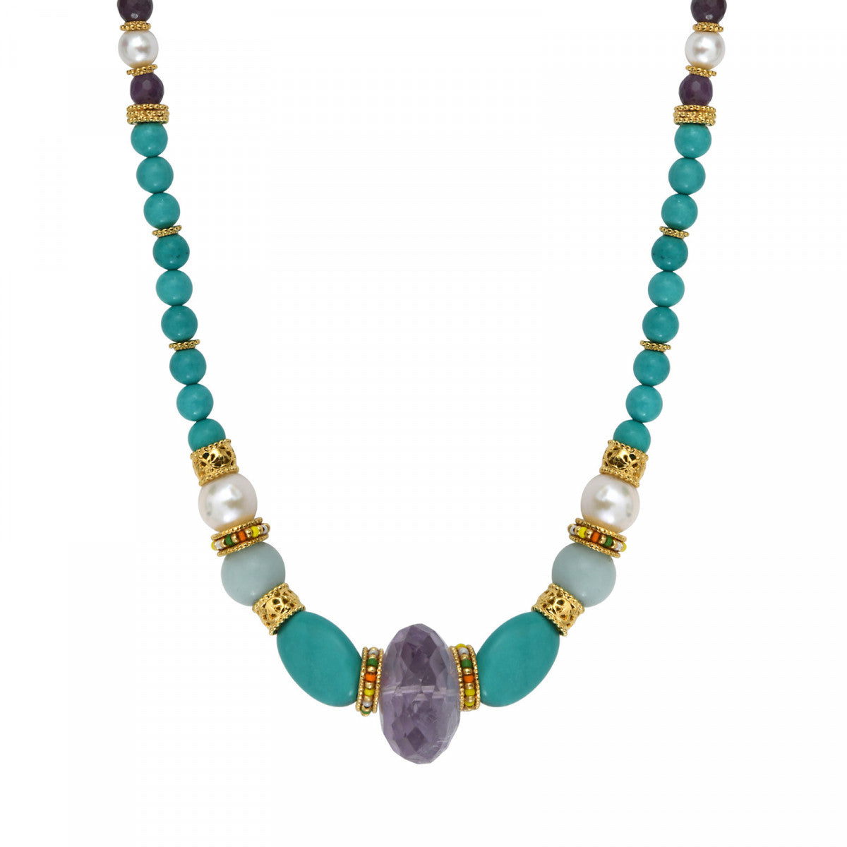 Collar Fino Ajustable Tiki - Turquesa