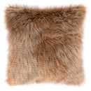 Coussin Garni Fox Fur - 45x45cm - Marron Clair