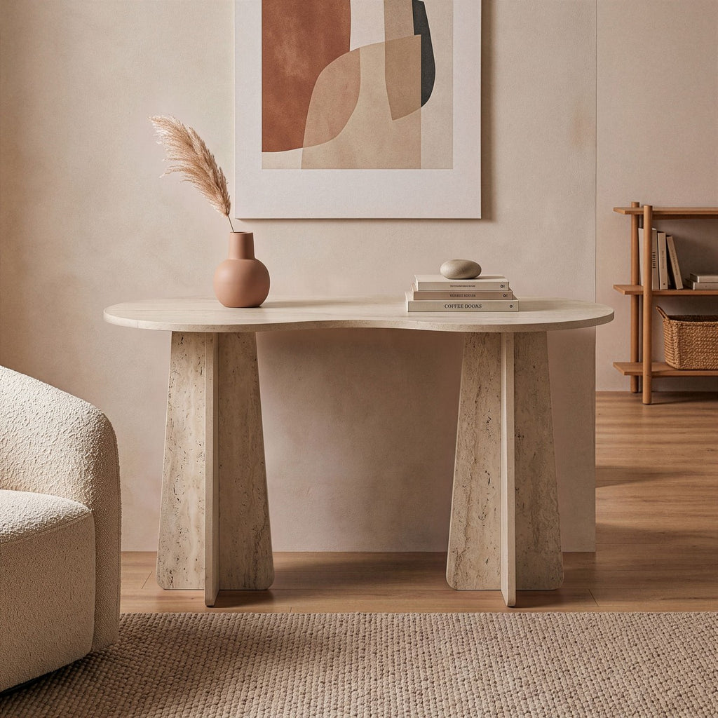 Como - Organic Top Desk - Travertine