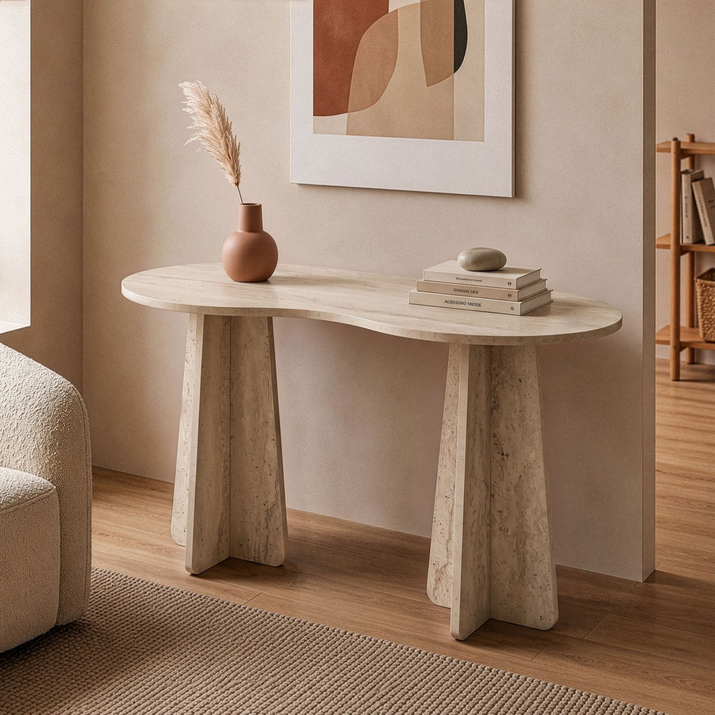 Como - Organic Top Desk - Travertine