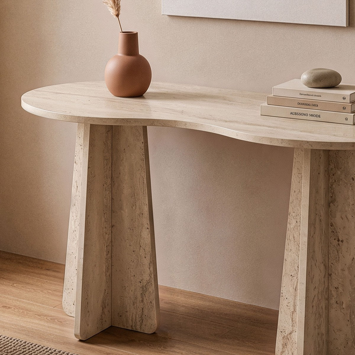 Como - Organic Top Desk - Travertine